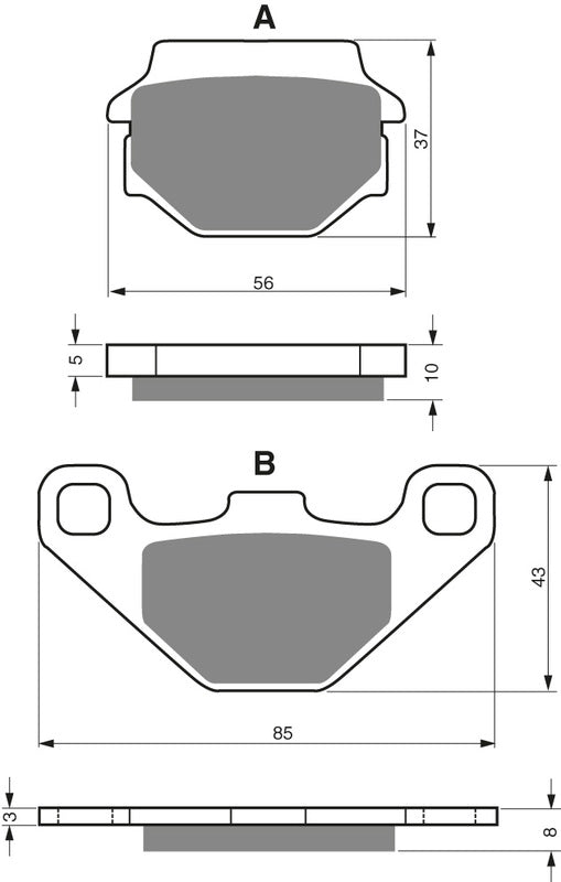 GOLDFREN Brake Pads 005 Ceramic Carbon S3