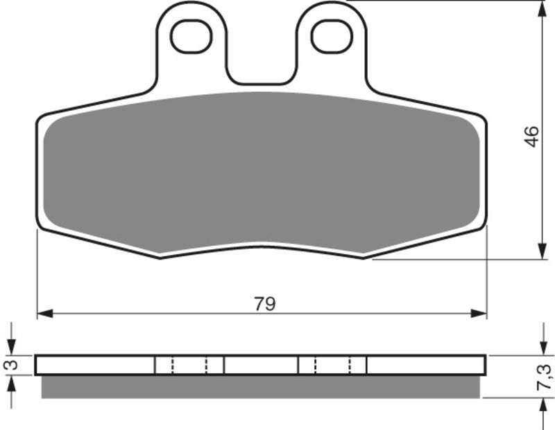GOLDFREN Bremseklosser 010 Keramisk karbon AD