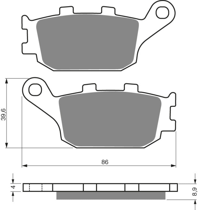GOLDFREN Bremseklosser 021 Keramisk Karbon S3 Race / Gata