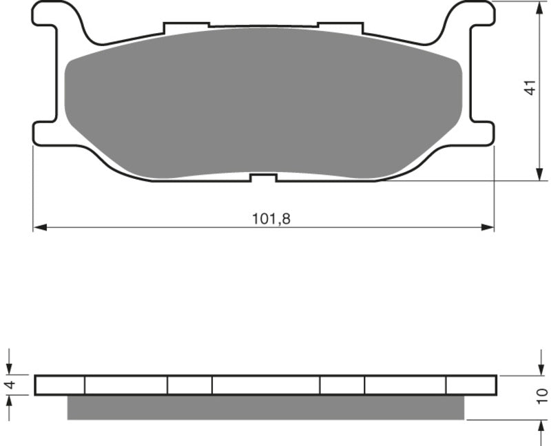 GOLDFREN Bremseklosser 048 Keramisk karbon AD