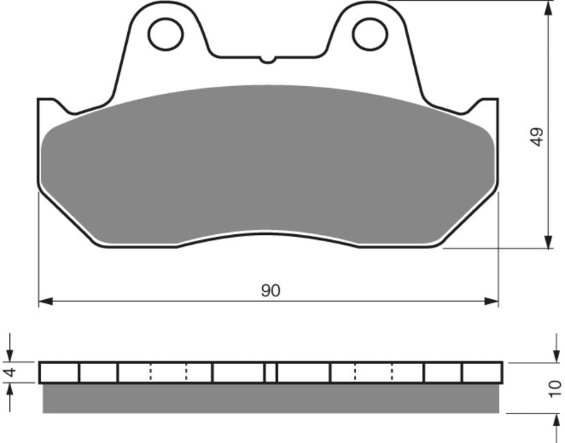 GOLDFREN Bremseklosser 050 Keramisk karbon AD