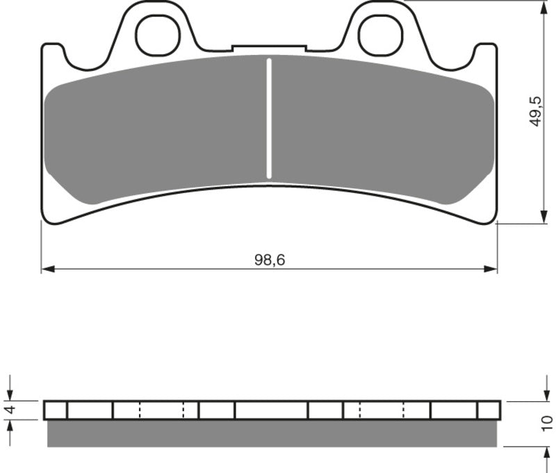 GOLDFREN Bremseklosser 054 Keramisk karbon S3