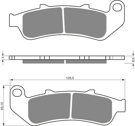GOLDFREN Bremseklosser 055 Keramisk karbon AD