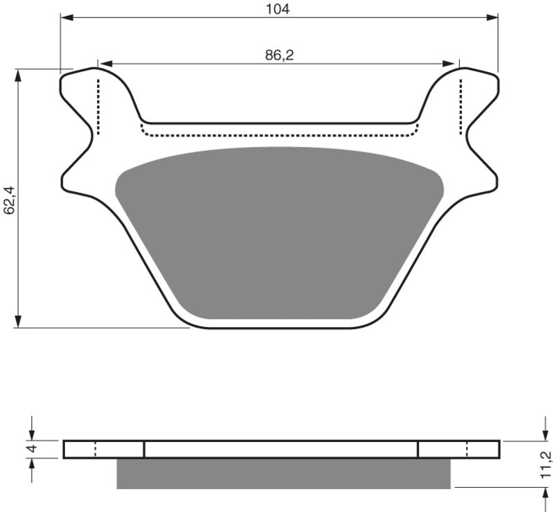 GOLDFREN Bremseklosser 056 Keramisk karbon AD