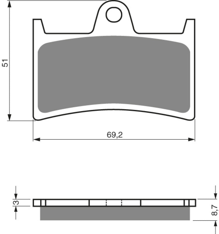 GOLDFREN Brake Pads 070 Ceramic carbon AD