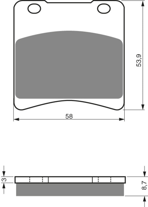 GOLDFREN Brake Pads 085 Ceramic Carbon S3