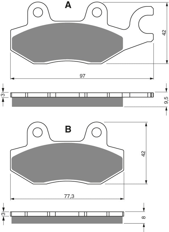 GOLDFREN Brake Pads 088 Ceramic Carbon S3