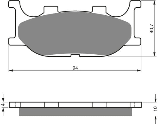 GOLDFREN Brake Pads 099 Ceramic carbon AD