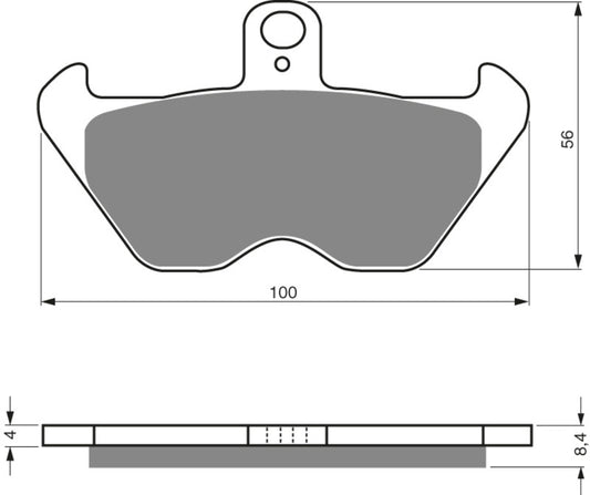 GOLDFREN Bremseklosser 117 Keramisk karbon AD