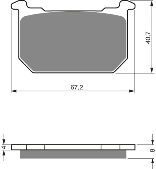 GOLDFREN Brake Pads 127 Ceramic carbon AD