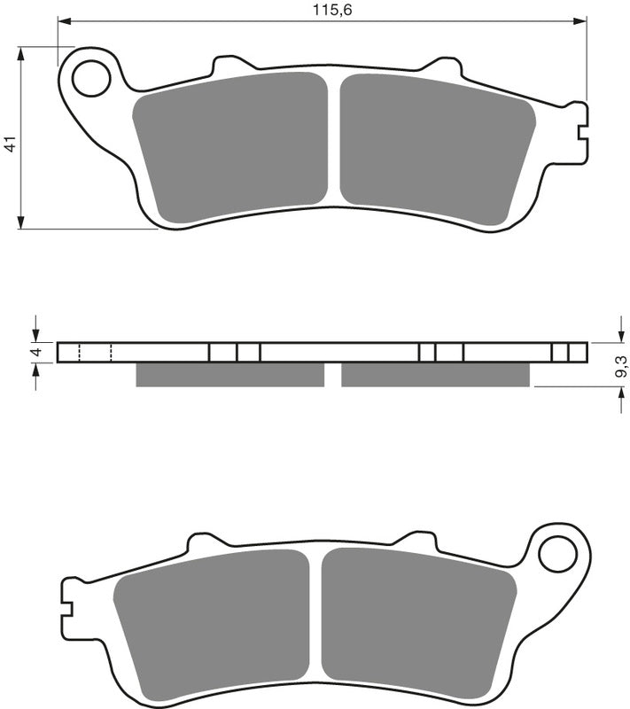GOLDFREN Brake Pads 135 Ceramic carbon AD