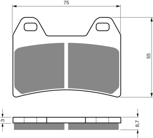GOLDFREN Brake Pads 141 Ceramic carbon AD