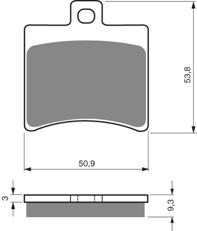 GOLDFREN Brake Pads 150 Ceramic carbon AD
