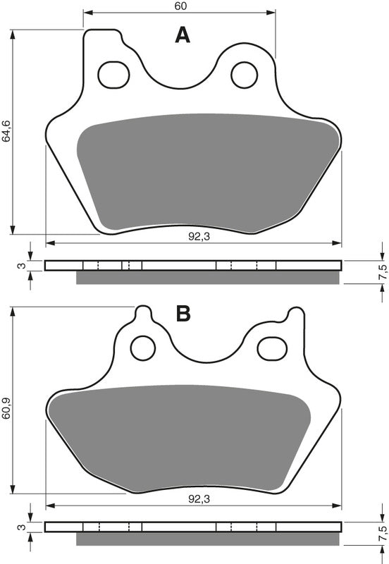 GOLDFREN Brake Pads 181 Ceramic carbon AD