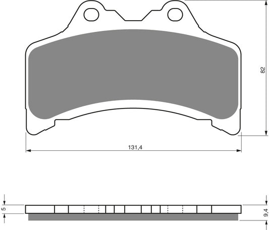 GOLDFREN Brake Pads 204 Ceramic carbon AD