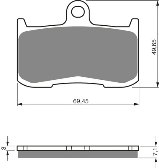 GOLDFREN Brake Pads 207 Ceramic Carbon S3