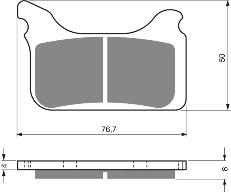 GOLDFREN Brake pads 231 Ceramic Carbon AD