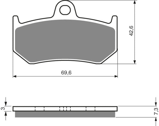 GOLDFREN Brake Pads 235 Ceramic Carbon S3