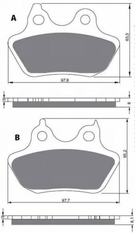GOLDFREN Bremseklosser 244 Keramisk Karbon S3