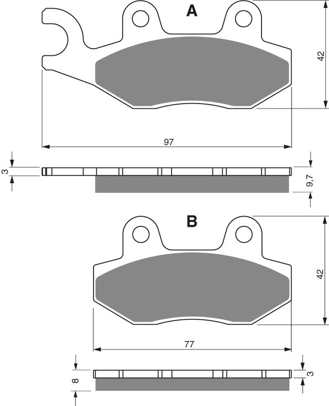 GOLDFREN Bremseklosser 247 Keramisk Karbon S3