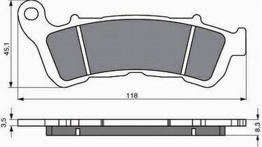 GOLDFREN Bremseklosser 257 Keramisk Karbon AD