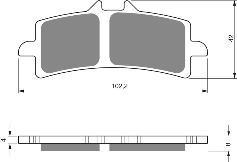 GOLDFREN Bremseklosser 258 Keramisk Karbon S3