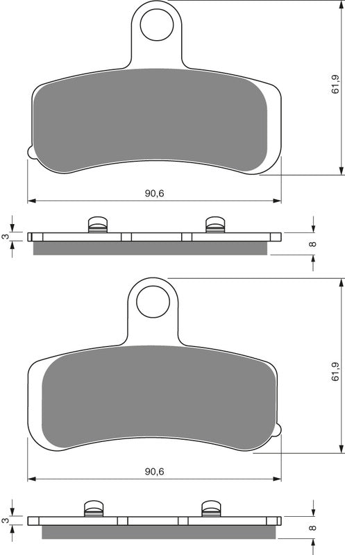 GOLDFREN Bremseklosser 275 Keramisk Karbon S3