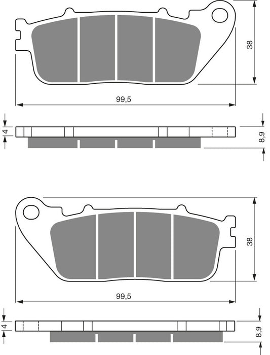 GOLDFREN Bremseklosser 277 Keramisk Karbon S3