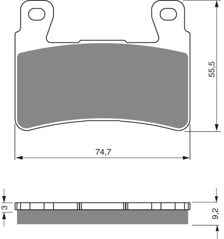 GOLDFREN Bremseklosser 279 Keramisk Karbon S3