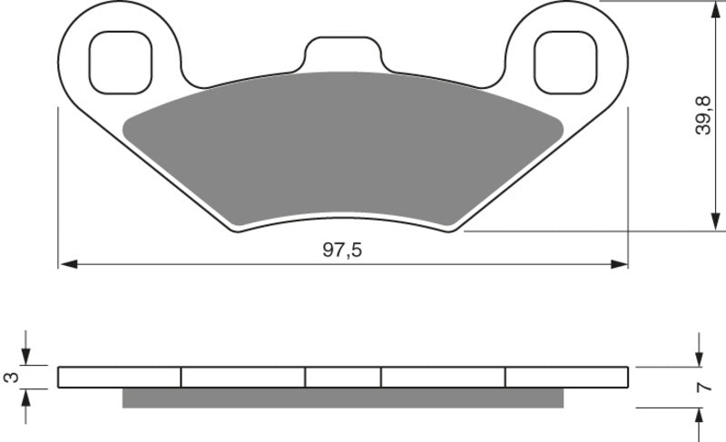 GOLDFREN Bremseklosser 280 Keramisk Karbon AD