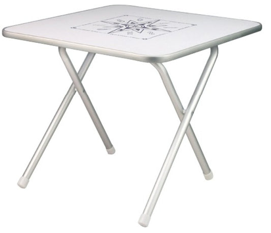 Osculati alum.sammenleggbart bord 60x60 kvadratisk