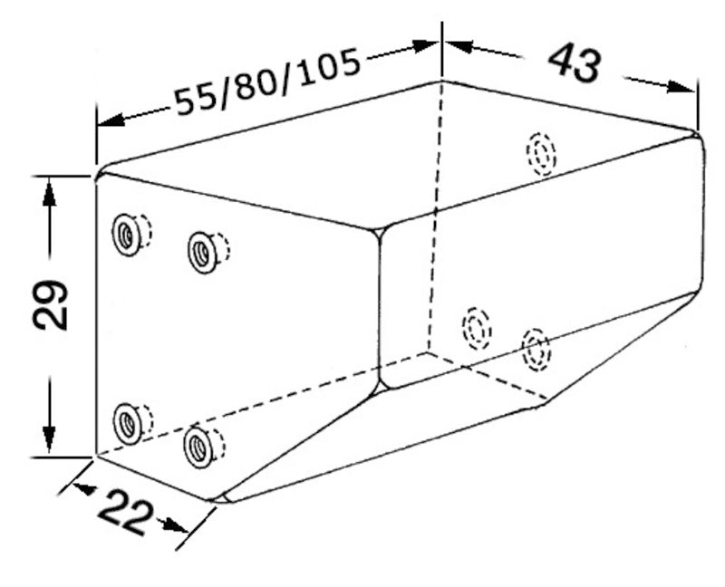Toalett svartvannstank 75 L