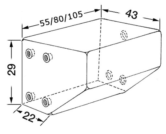 Toalett svartvannstank 75 L