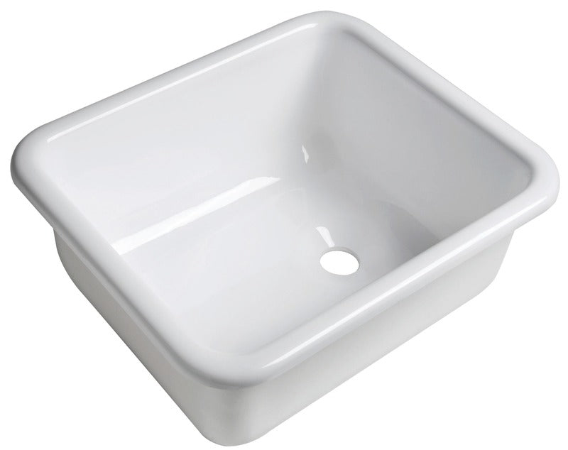 hvit pleksiglassvask 33x28x14