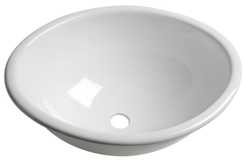 Oval pleksiglassvask 370x290x150 mm