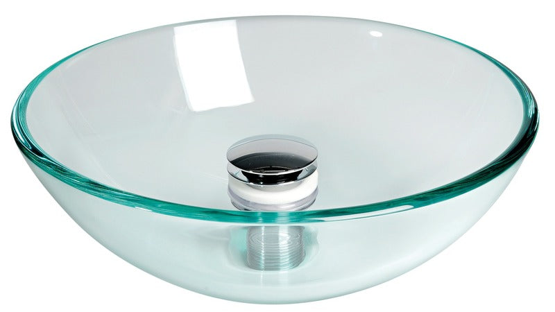 halvkuleformet servant transp.glass