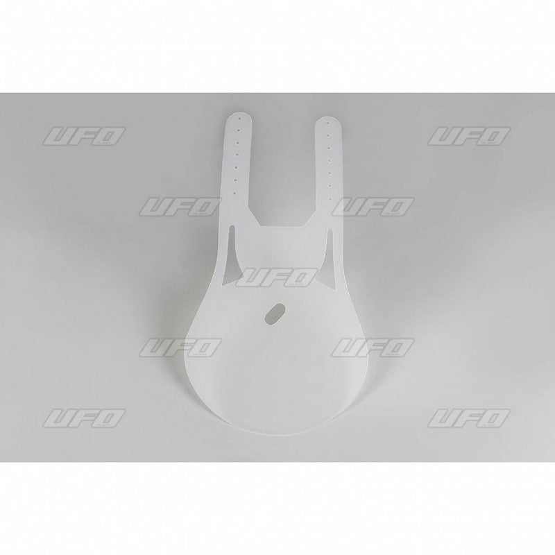 UFO Front oval plate veteran MX/Enduro 76-83 Hvit