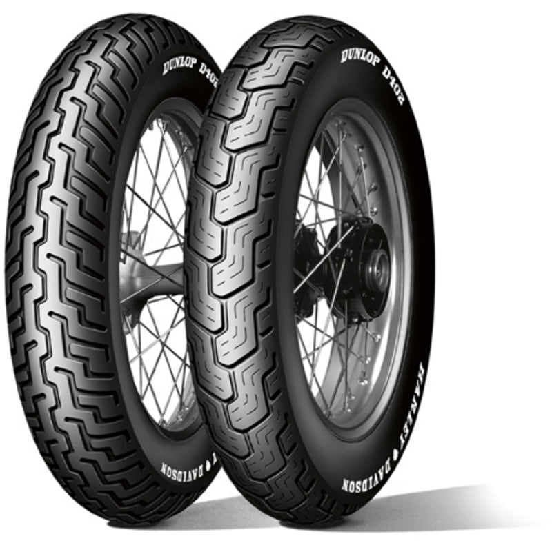 Dunlop D402 SW MU85B16 77H TL Re. Harley-Davidson (Smalt hvit sidevegg)