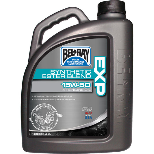 Bel-Ray EXP 15W-50 Synthetic Ester Blend 4T Motorolje 4L