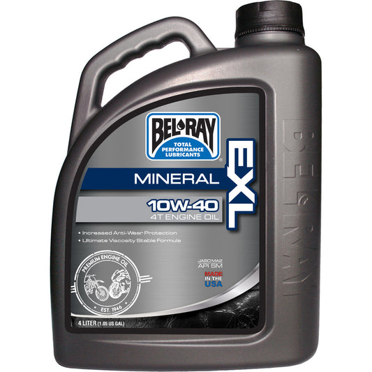Bel-Ray EXL 10W-40 Mineral 4T Motorolje 4L