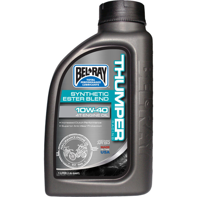 Bel-Ray Thumper Racing 10W-40 Synthetic Ester Blend 4T Motorolje 1L