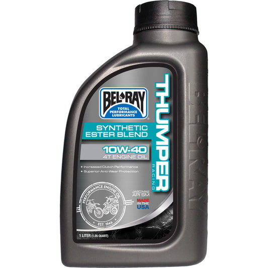 Bel-Ray Thumper Racing 10W-40 Synthetic Ester Blend 4T Motorolje 1L