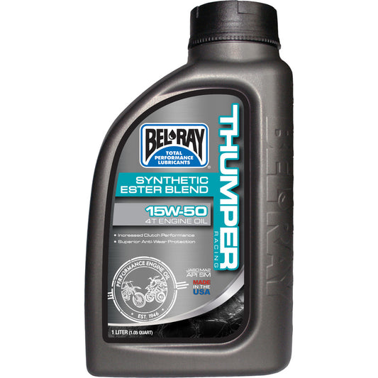 Bel-Ray Thumper Racing 15W-50 Synthetic Ester Blend 4T Motorolje 1L