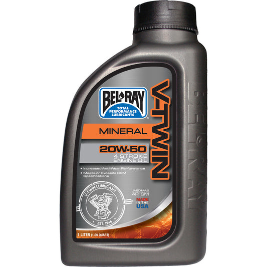 Bel-Ray V-Twin 20W-50 Mineralmotorolje 1L