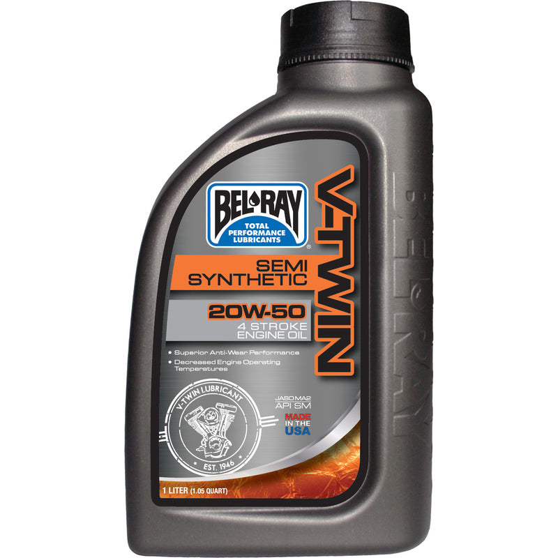 Bel-Ray V-Twin 20W-50 Halvsyntetisk Motorolje 1L