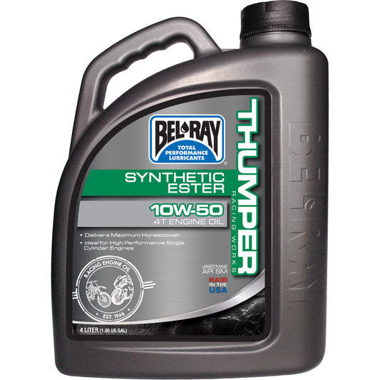 Bel-Ray Thumper® Racing Works 10W-50 Syntetisk Ester 4T Motorolje 4L