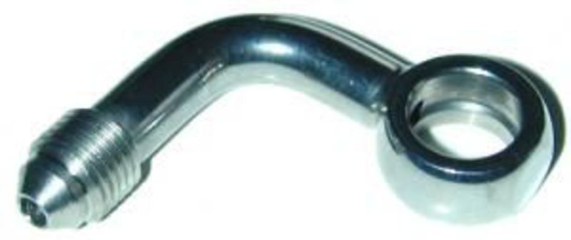 Goodridge Side banjo adapter 90° SS