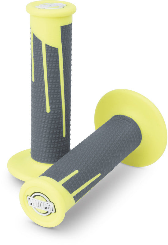 Protaper Grips Clampon Full Diamond Neon Gul/Mørk Grå