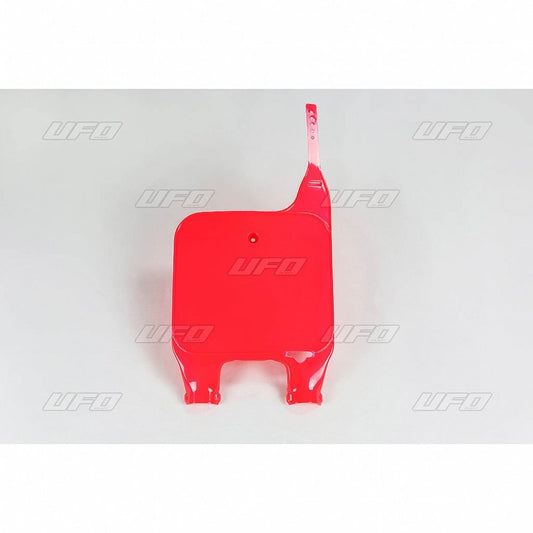 UFO Invertert gaffel nummerskilt CR125-500 90-94 Rød 067