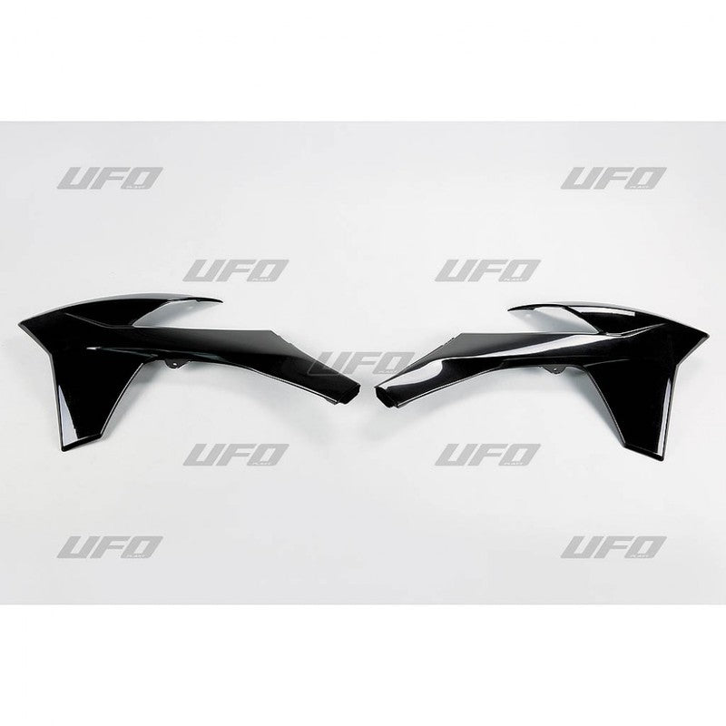 UFO Radiatordeksel KTM125-525 SX/SXF 11-12 / EXC/F 12-13 Svart 001